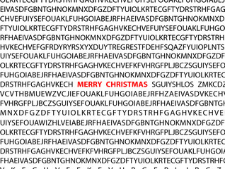 Merry Christmas. letters background.