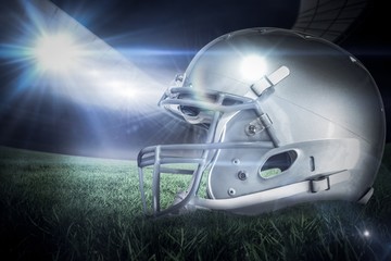 Composite image of american football helmet