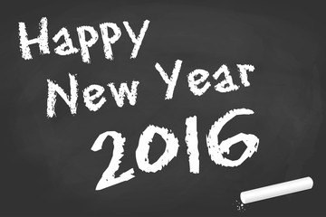Fototapeta premium black board for New Year 2016 greetings