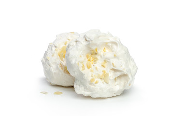 French meringue cookies isolated on white