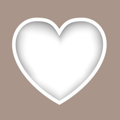 Vector Illustration of a Paper Heart