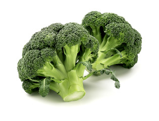 broccoli on white