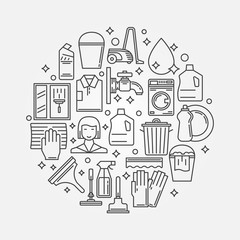 Cleaning vector illustration