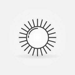 Shiny sun line logo