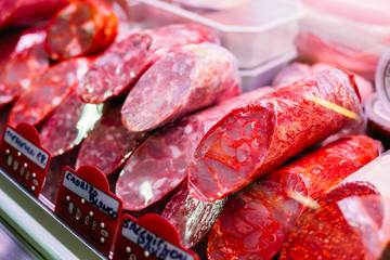 Agricultural products of local farmers in the grocery market