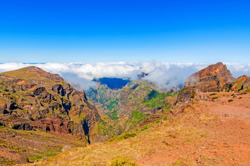 Volcanic mountain landscape