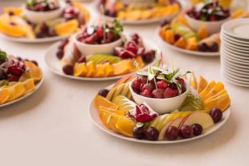 fruit sweet table set
