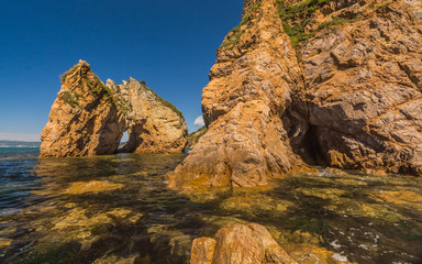 Скалы в Японском море. Приморский край, Россия