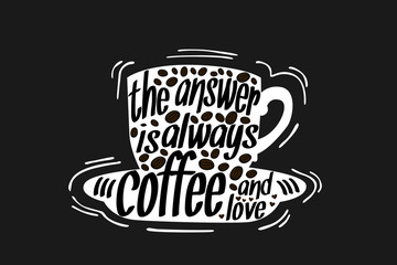 Coffee Quote illustration