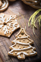 Christmas tree cookie