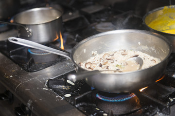 cooking italian food for dinner