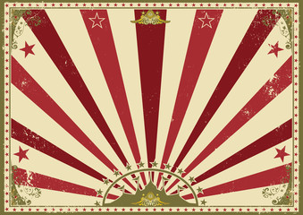 Horizontal poster sunbeams red circus © christophe BOISSON