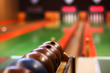 Bowling, vintage, old, pin, ball