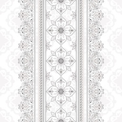 Vintage lace gray border on white.