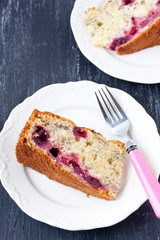 slice of cherry cake