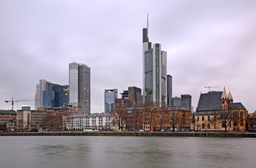 Panoramic view of Frankfurt am Main. Germany