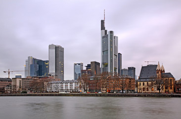 Naklejka premium Panoramic view of Frankfurt am Main. Germany