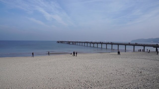 Strandpanorama Seebad Binz R&uuml;gen