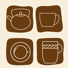 Cofee icons design 
