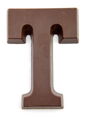 Chocolate letter T for Sinterklaas