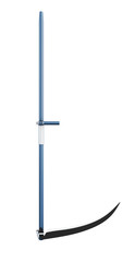 Scythe isolated on white background. 3d.