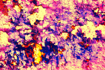Color abstract background and desert crackle violet color