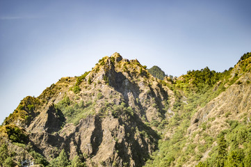 Fototapeta premium Semi barren mountains with few trees