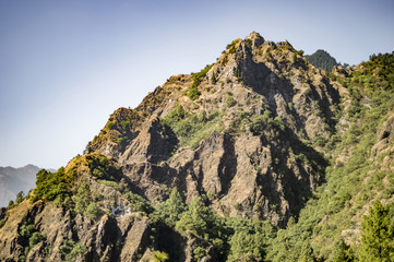 Difficult and harsh mountains