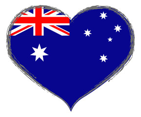Australien-Herz