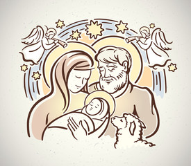 Nativity of the Lord Jesus Christ. Christmas.