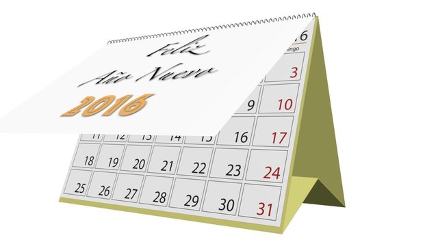 2016 calendar spanish