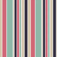 Gordijnen colorful vertical stripes seamless vector pattern background illustration © Alice Vacca