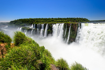 Iguazu falls view from Argentina