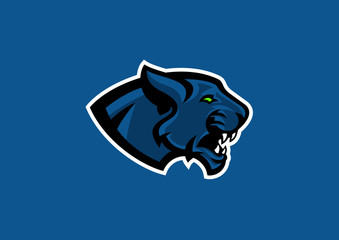 Panther head sport mascot