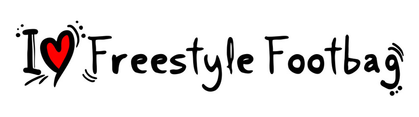 Obraz premium Freestyle Footbag love
