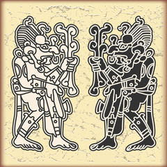 Ornament in style of the Maya