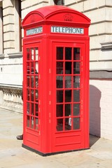 Obraz na płótnie Canvas London phone booth