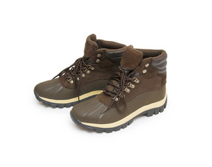 Boots isolated on white background