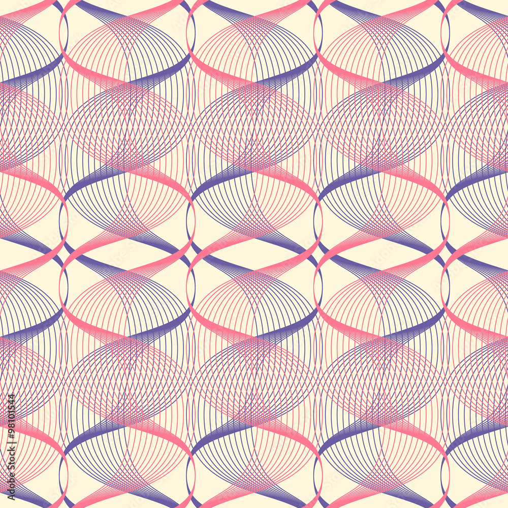 Wall mural geometric seamless pattern background.