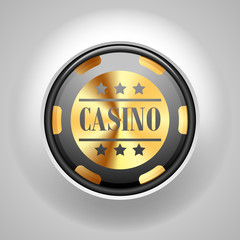 Casino golden chips