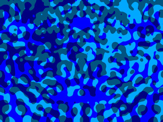 Army/Military Camouflage Background on Blue Background