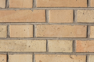 Old beige brick wall background