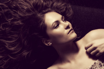 Fototapeta premium Portrait of a pretty woman 
