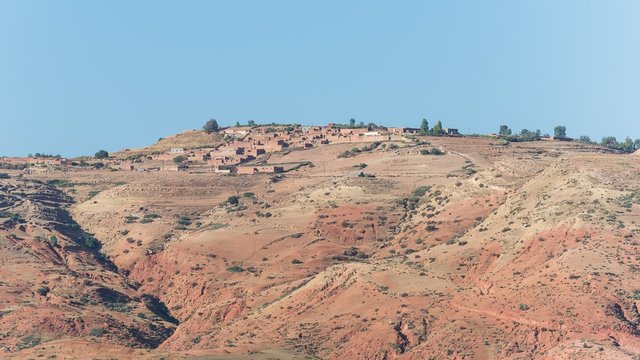 small village in the atlas mountains of morocco