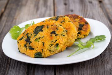 Sweet potato kale quinoa patties