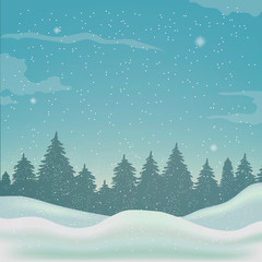 winter background, landscape, christmas, new year