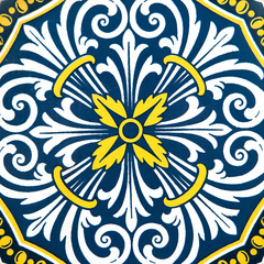 Traditional Portuguese glazed tiles