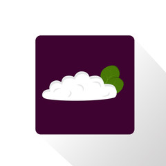 Cottage cheese icon