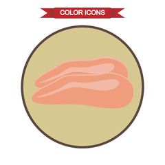 Chicken fillet icon