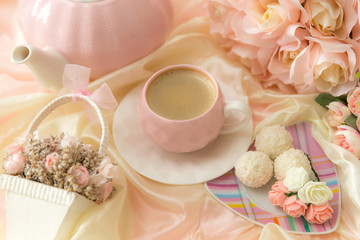 Romantisches Kaffeeset